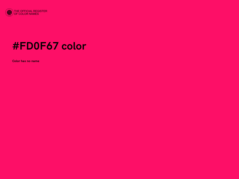 #FD0F67 color image