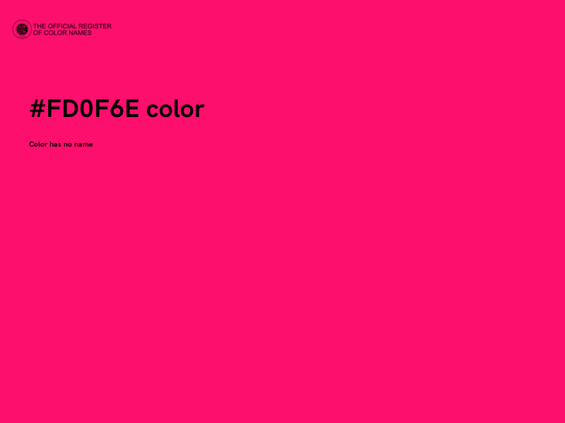 #FD0F6E color image