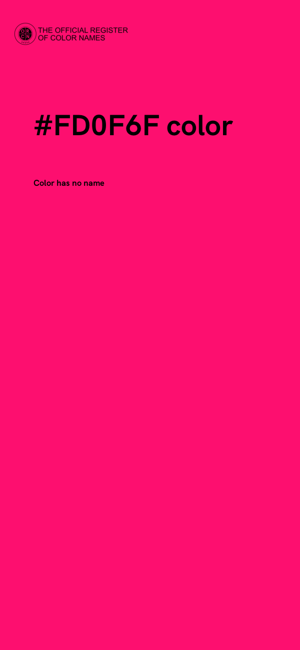 #FD0F6F color image