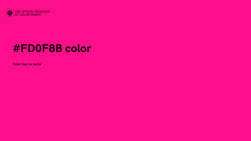 #FD0F8B color image