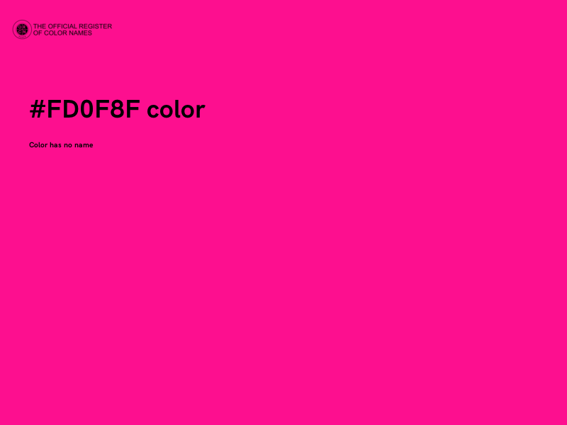#FD0F8F color image
