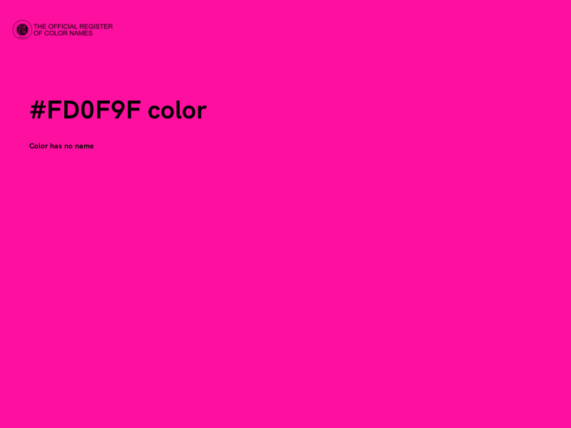 #FD0F9F color image