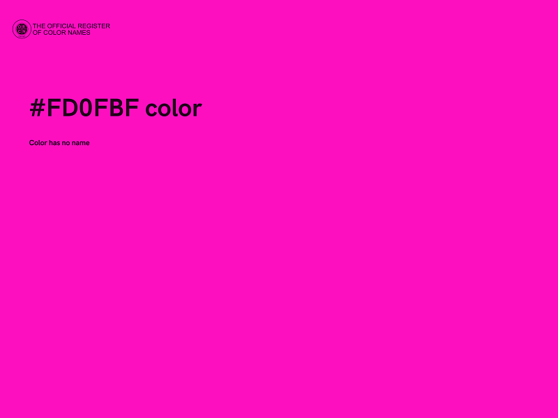 #FD0FBF color image