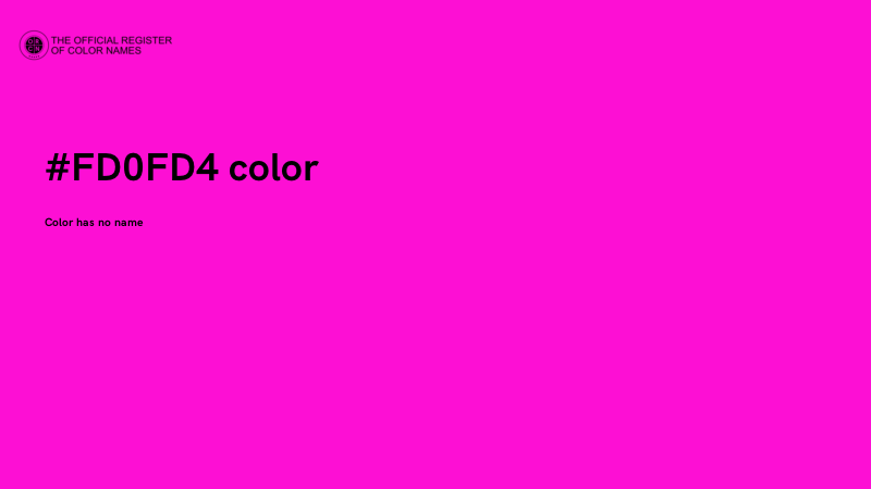 #FD0FD4 color image
