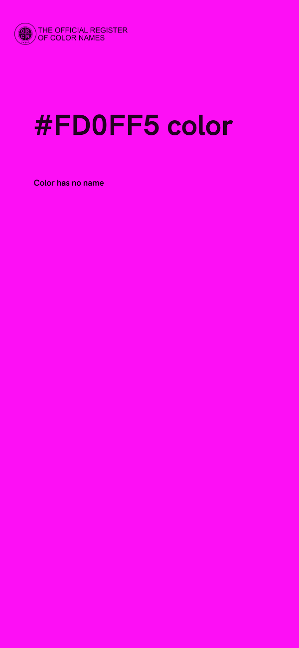 #FD0FF5 color image