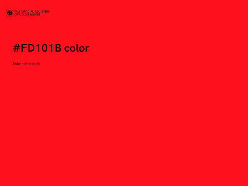 #FD101B color image