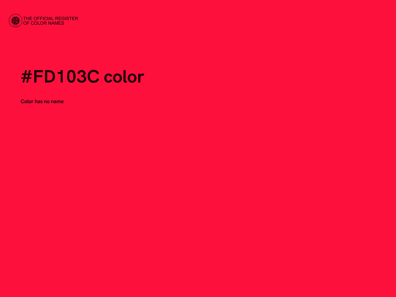 #FD103C color image