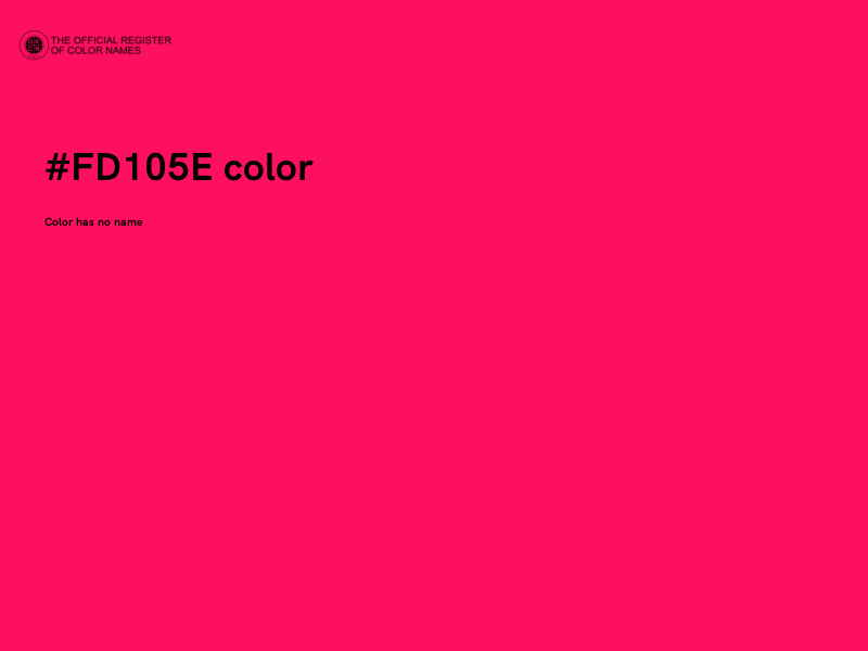 #FD105E color image