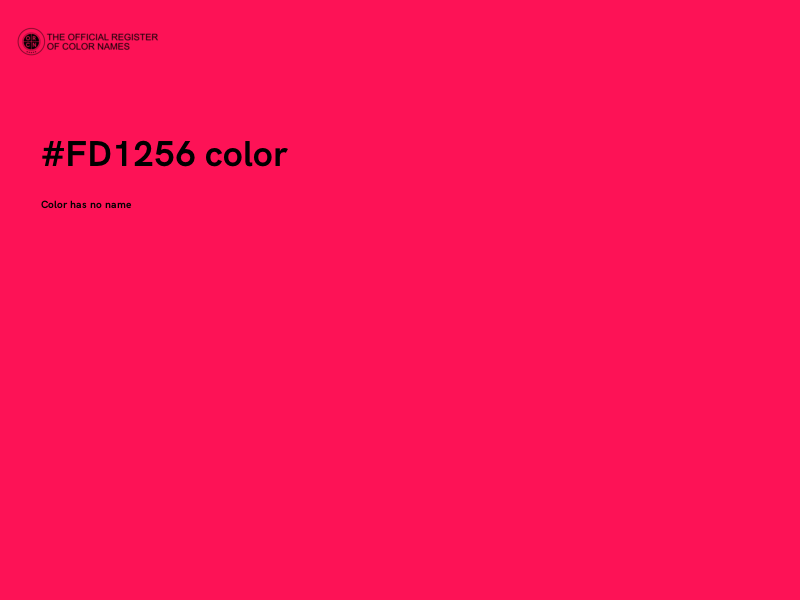 #FD1256 color image