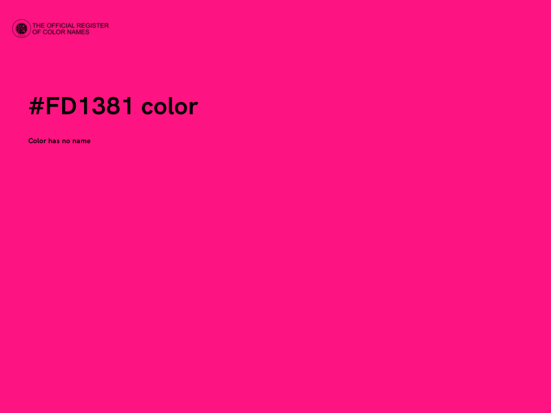 #FD1381 color image