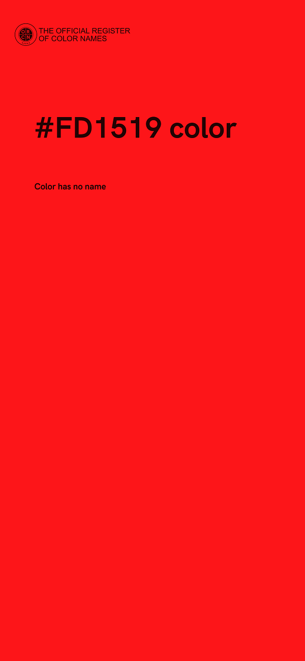 #FD1519 color image