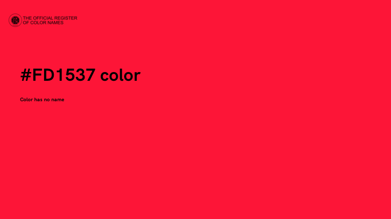 #FD1537 color image