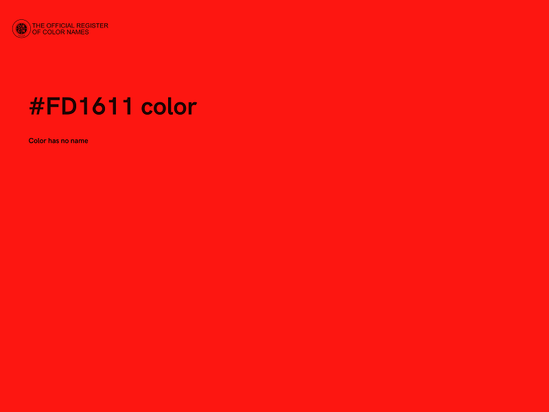 #FD1611 color image