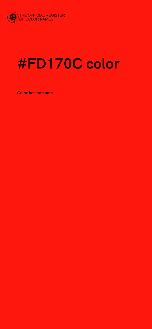 #FD170C color image
