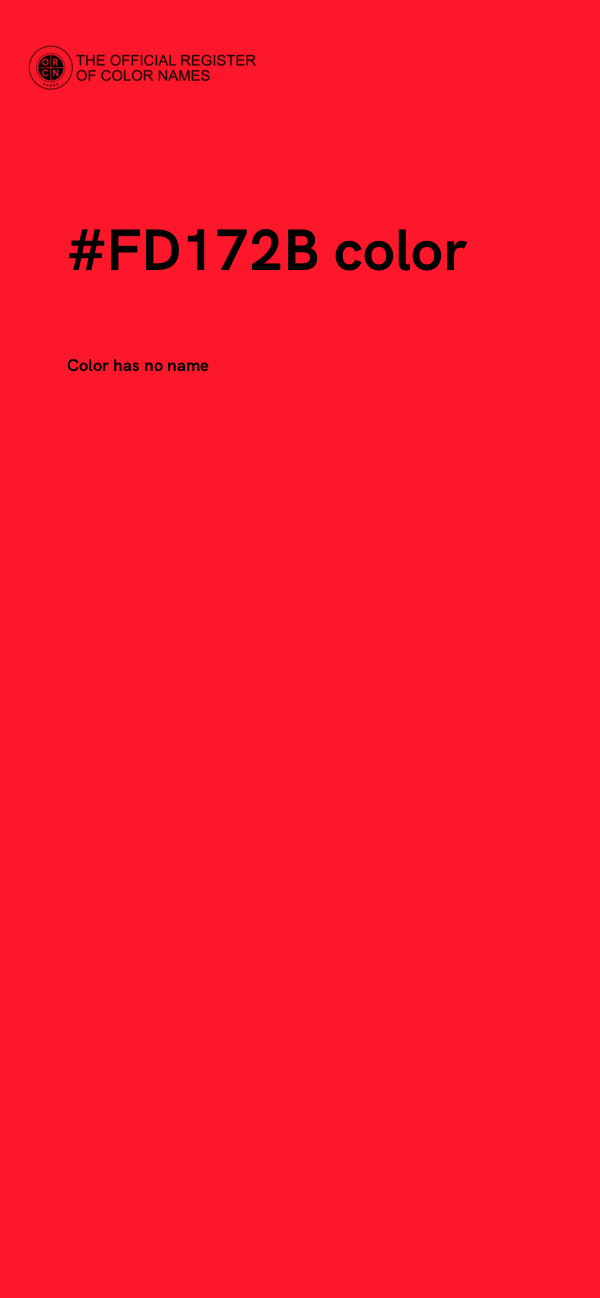 #FD172B color image