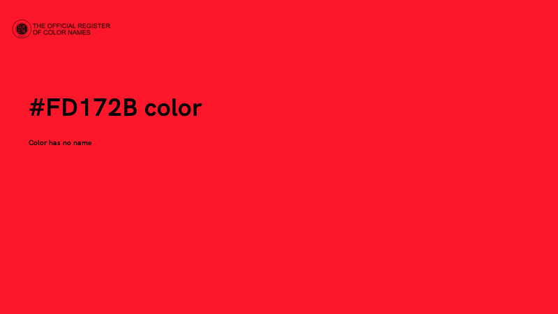 #FD172B color image