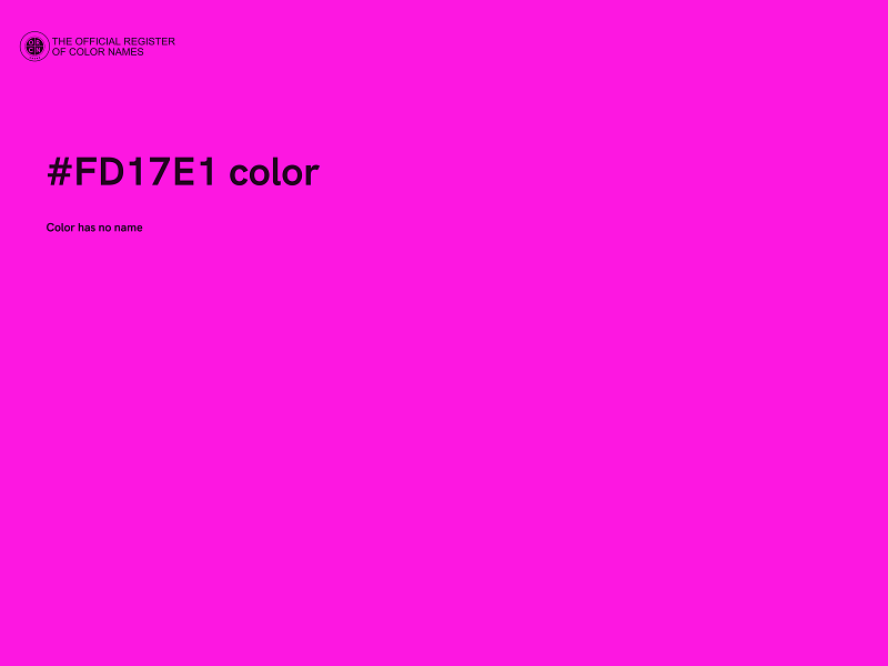 #FD17E1 color image