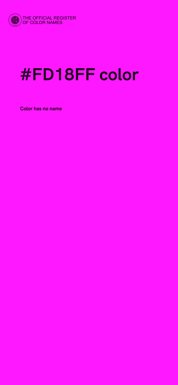#FD18FF color image
