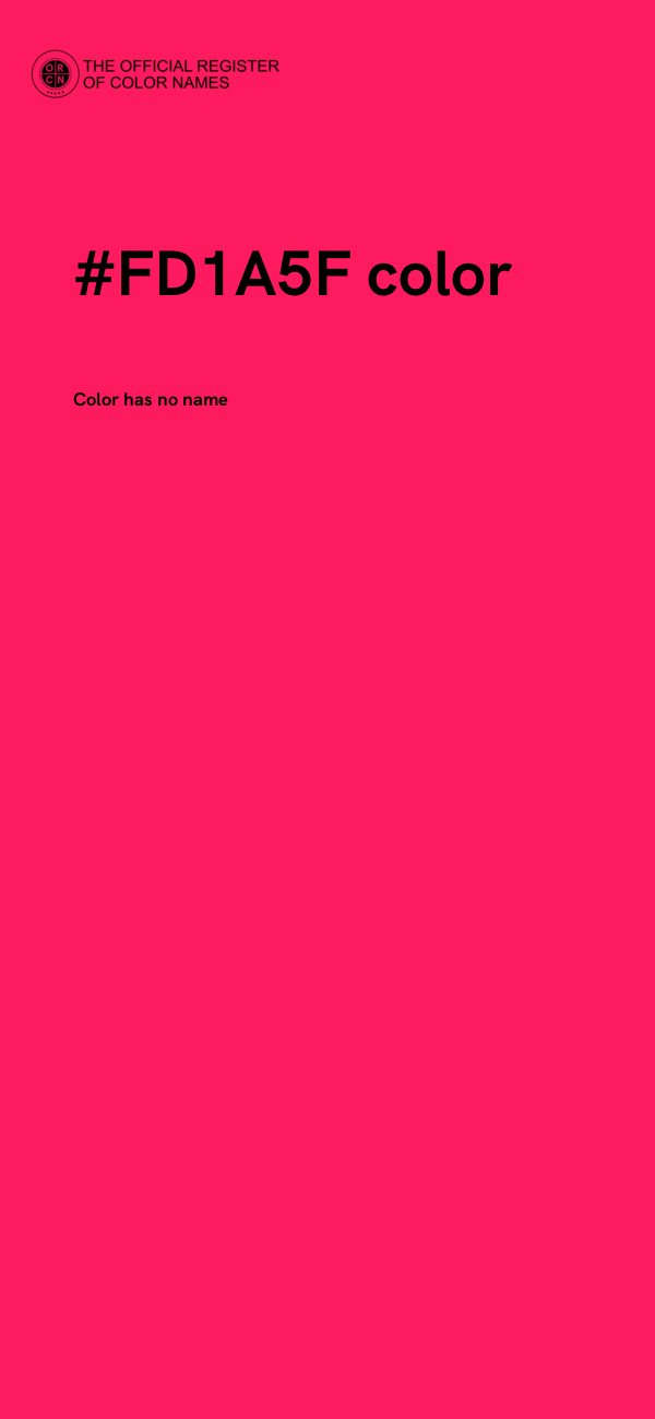 #FD1A5F color image