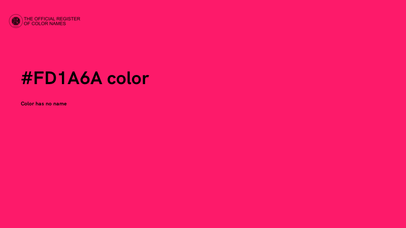 #FD1A6A color image