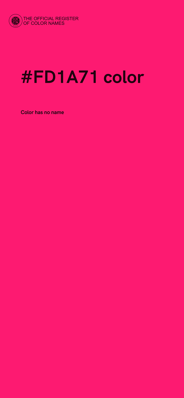 #FD1A71 color image