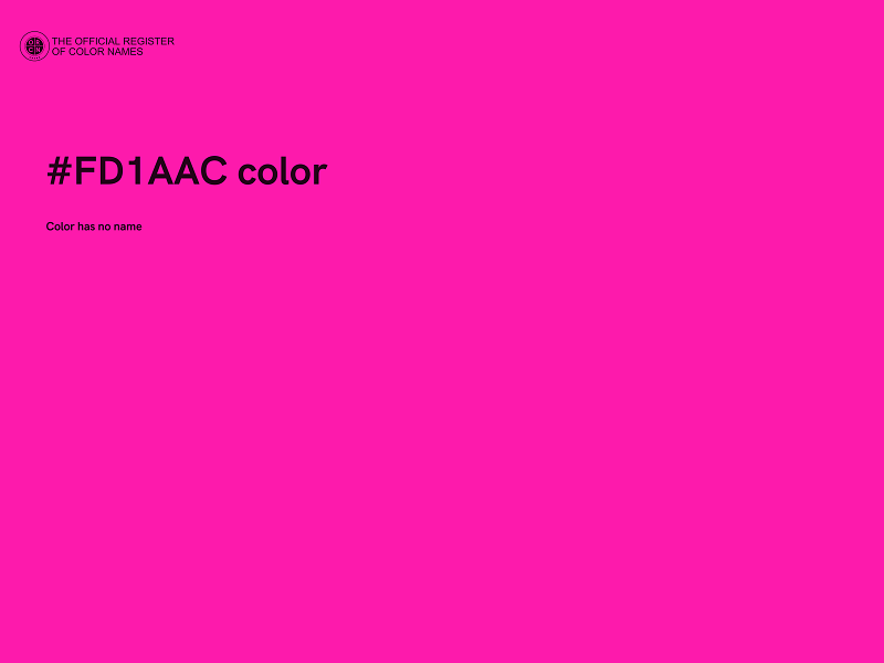 #FD1AAC color image