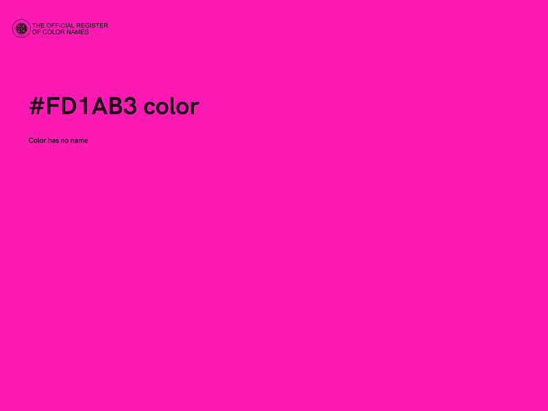 #FD1AB3 color image
