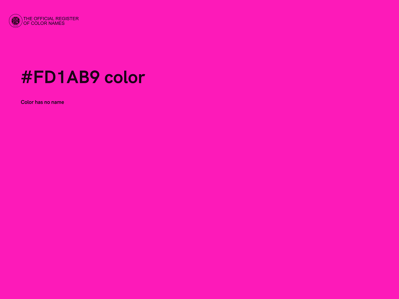 #FD1AB9 color image