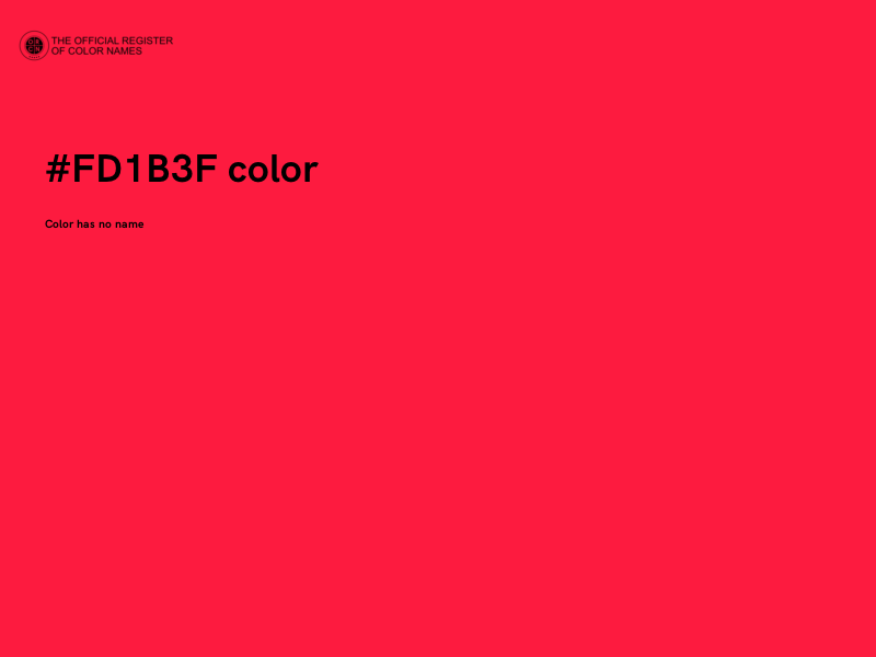 #FD1B3F color image