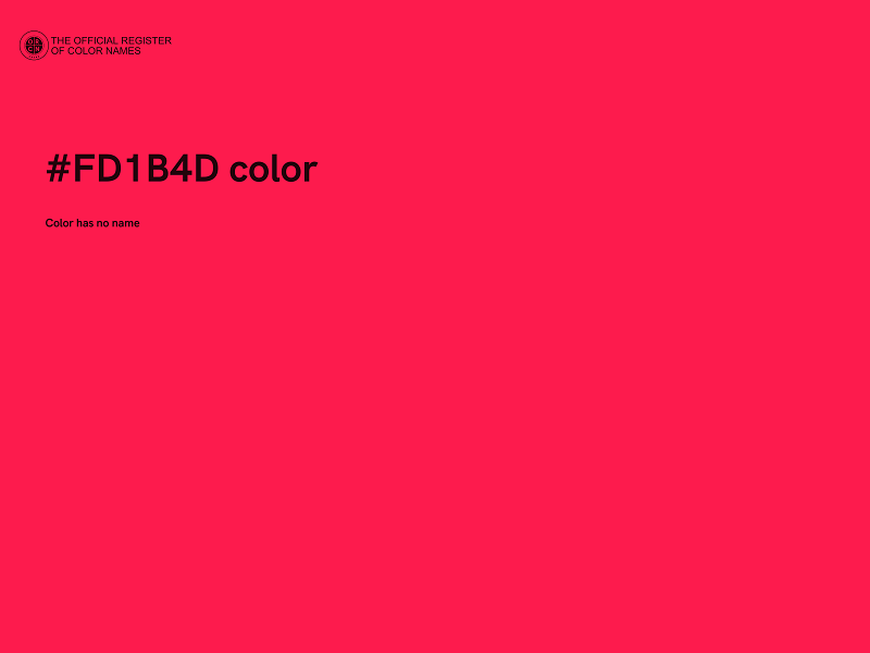 #FD1B4D color image