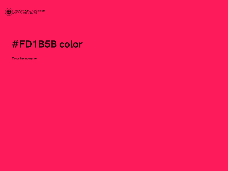 #FD1B5B color image