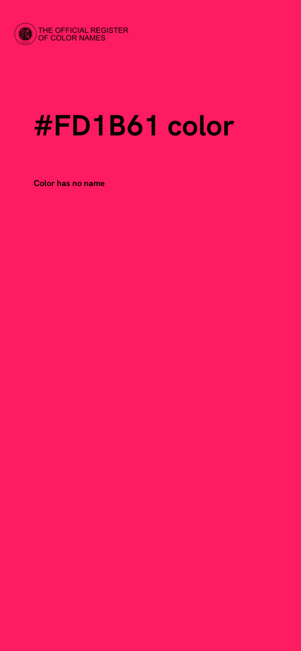 #FD1B61 color image