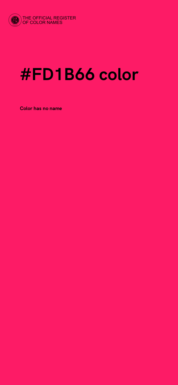#FD1B66 color image