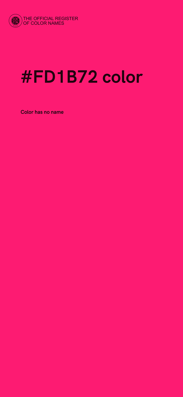 #FD1B72 color image