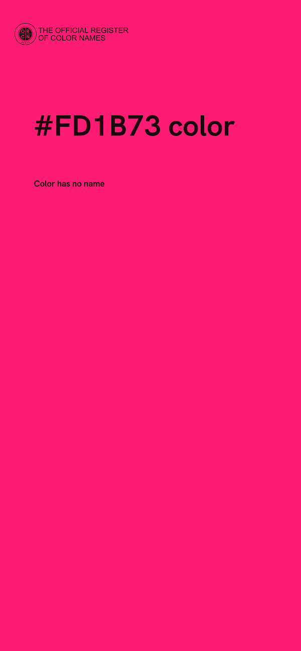 #FD1B73 color image