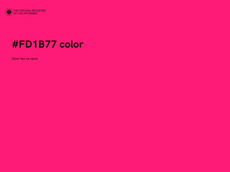 #FD1B77 color image