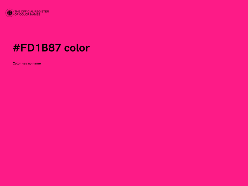 #FD1B87 color image