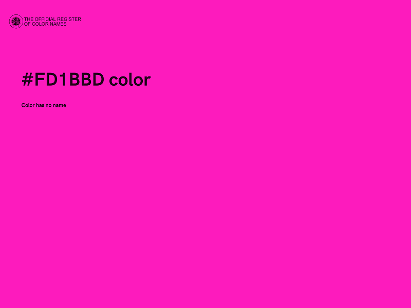 #FD1BBD color image