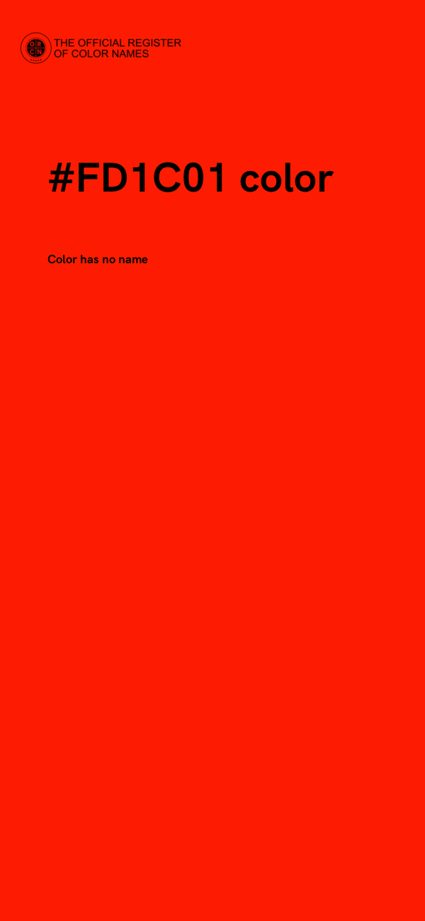 #FD1C01 color image