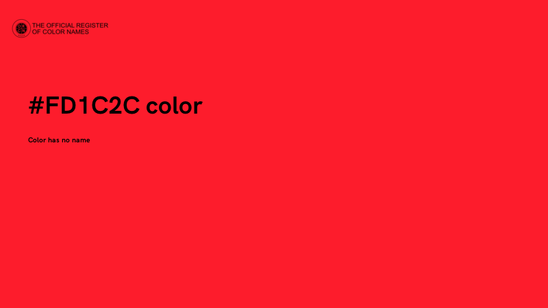 #FD1C2C color image