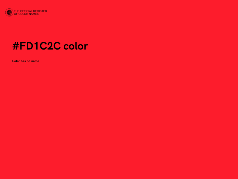 #FD1C2C color image