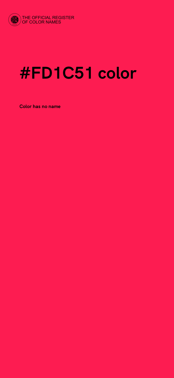 #FD1C51 color image