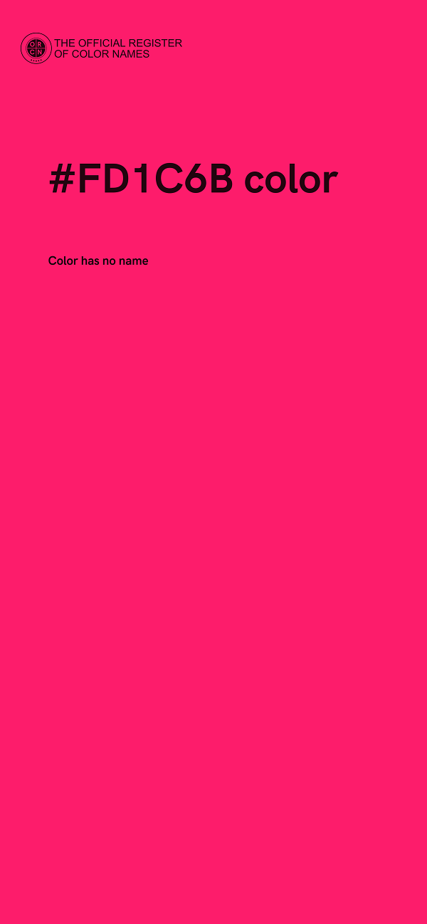 #FD1C6B color image