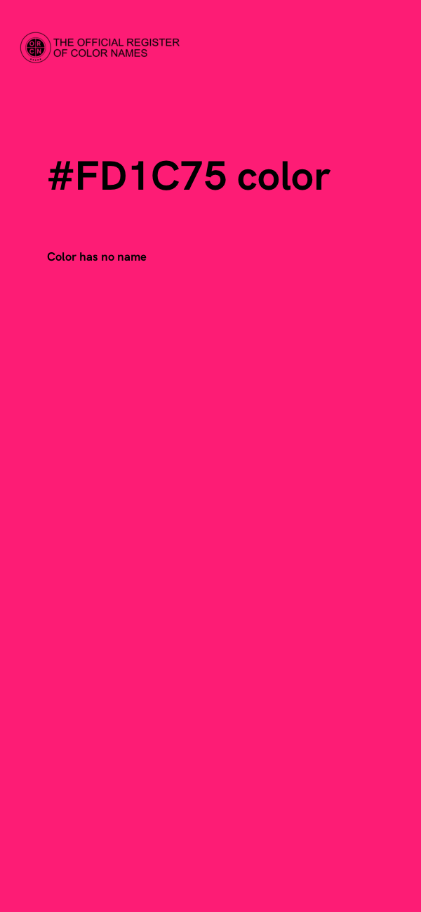 #FD1C75 color image