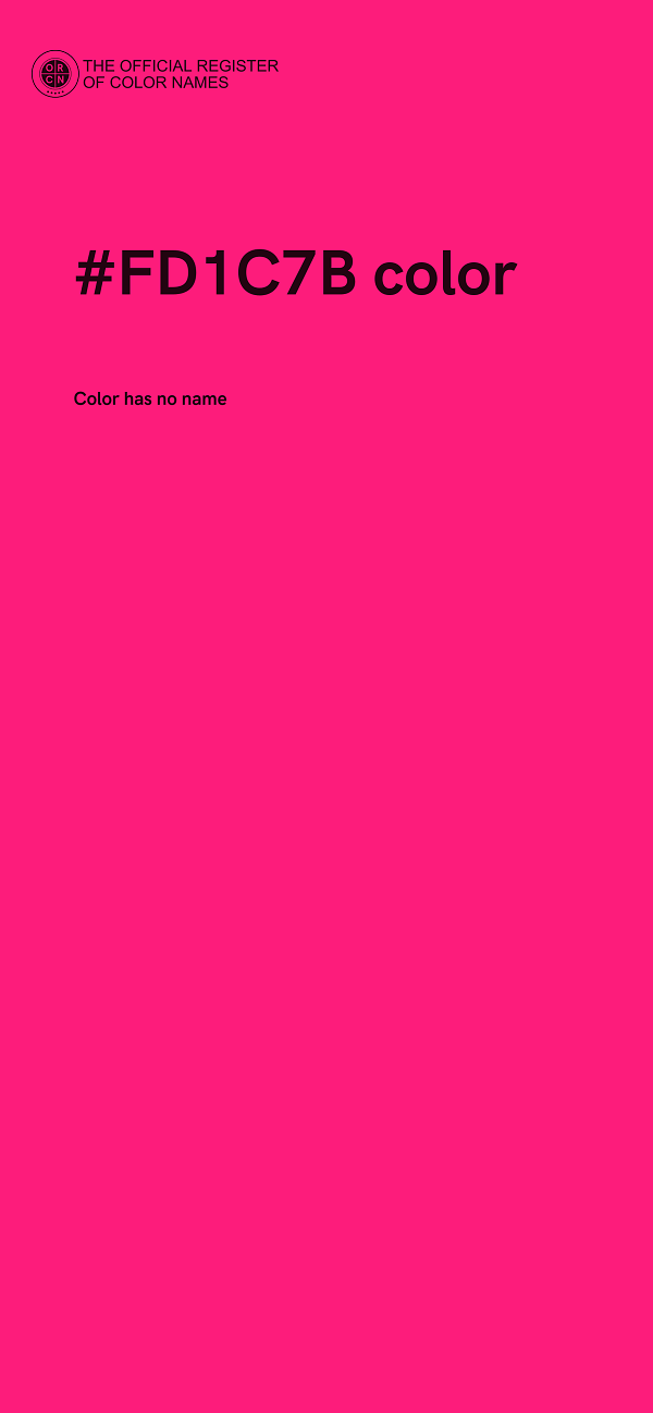 #FD1C7B color image