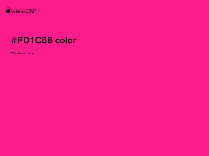 #FD1C8B color image