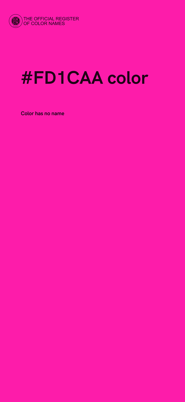 #FD1CAA color image