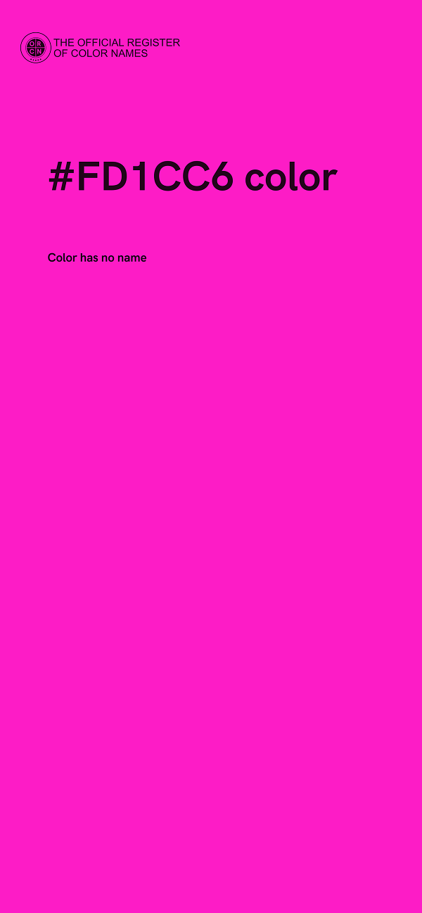 #FD1CC6 color image