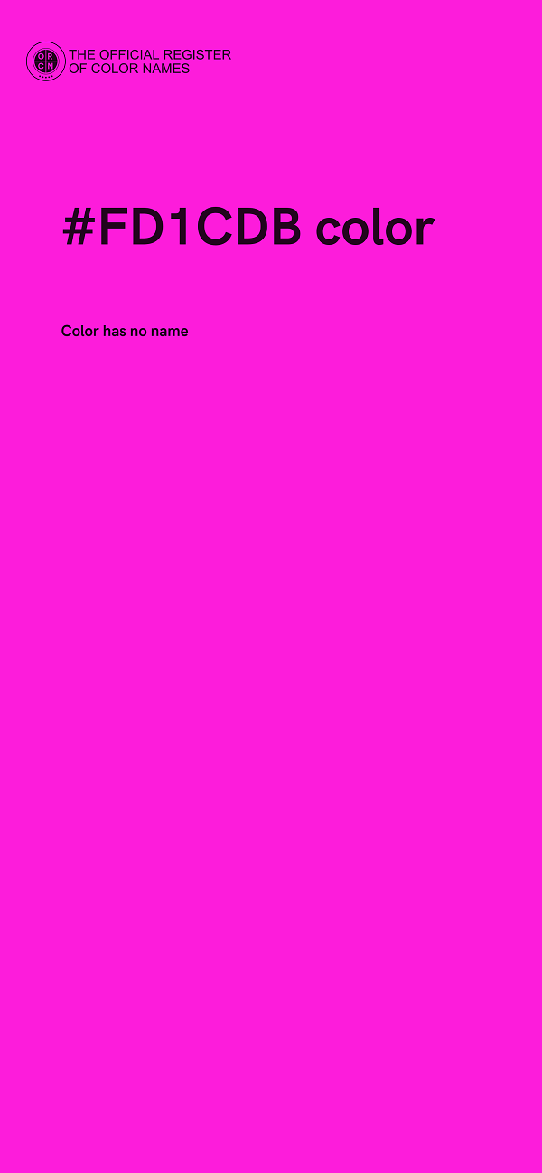 #FD1CDB color image