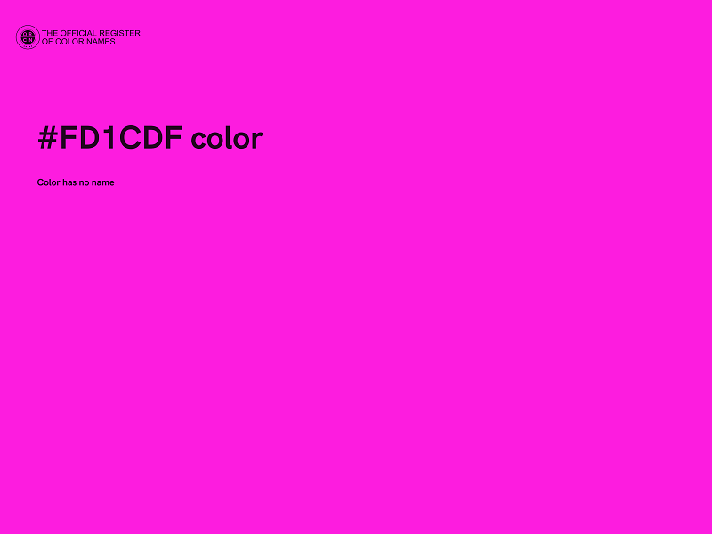 #FD1CDF color image
